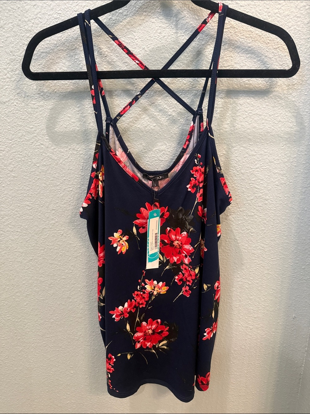 Papermoon Knit Top Navy Large NWT